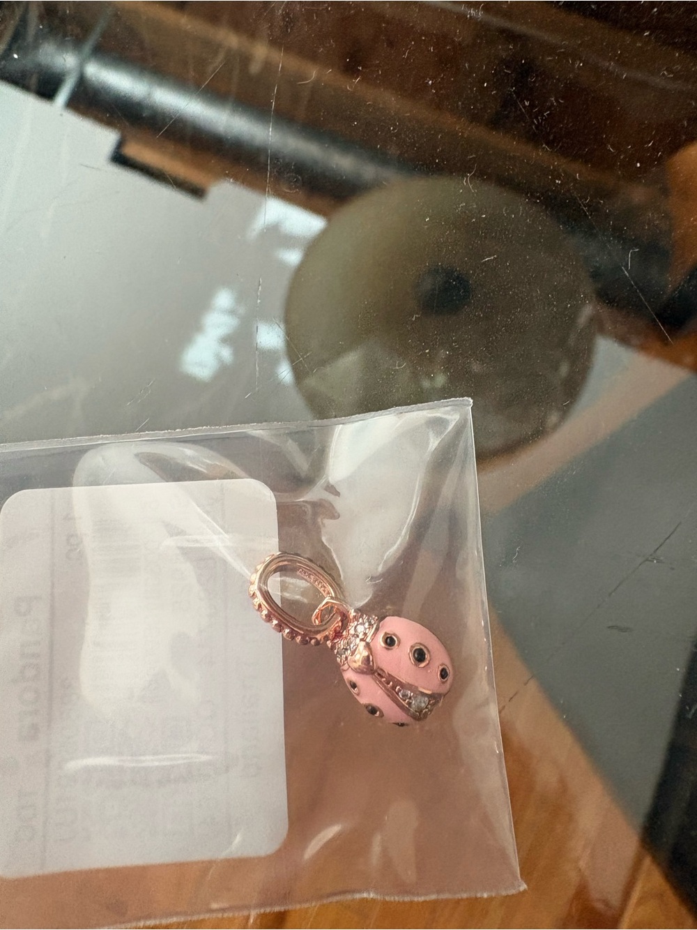 Pandora Silver 925 Rose Tone Charm in Clear Bag - Picture 4 of 4